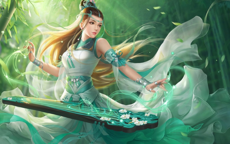 WuXia, 1080P, fantasy art, Chinese dress, fantasy girl
