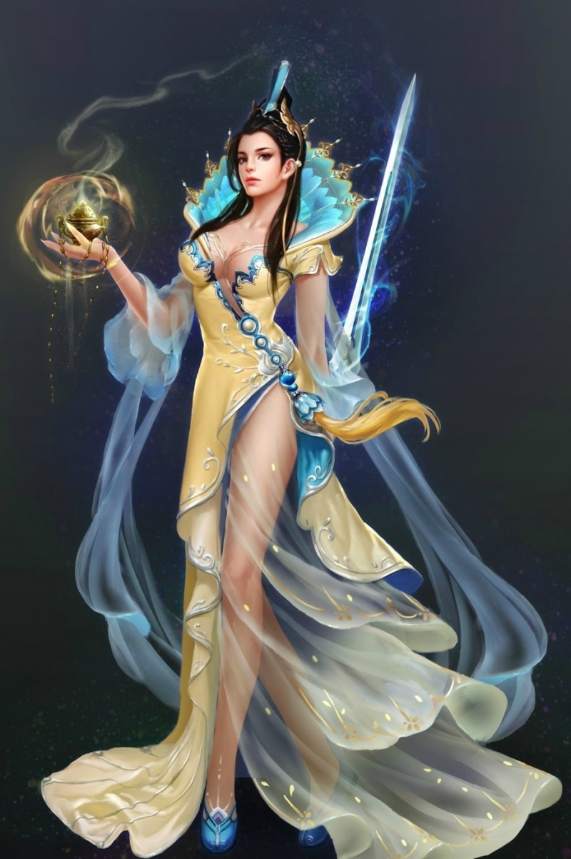 720P, anime girls, WuXia, Chinese dress
