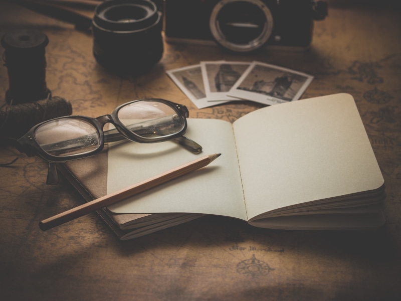 map, business, retro, table, 4K, finance, old, planning, no people, photocamera, close-up, still life, indoors, classic, view, europe, wood - Material