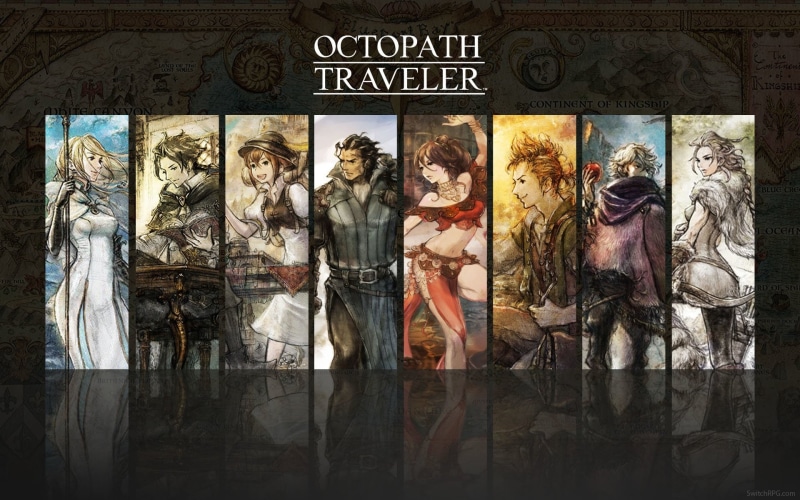 Cyrus Albright, Therion (Octopath Traveler), Video Game, Haanit (Octopath Traveler), Alfyn Greengrass, 1080P, Olberic Eisenberg, Ophilia Clement, Primrose Azelhart