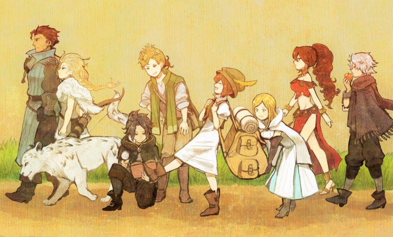 Linde (Octopath Traveler), Primrose Azelhart, Olberic Eisenberg, Tressa Colozone, 1080P, Therion (Octopath Traveler), Ophilia Clement, Cyrus Albright