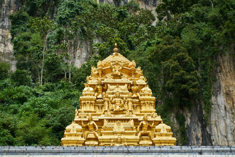 5K, aesthetics, hinduism, place of worship, big, outdoors, history, buddhist, gold, growth, ancient civilization, religion, no people, plant, cambodia