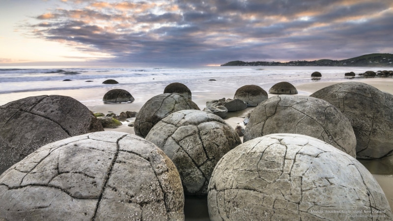 moeraki, island, Oceania, 2K, south, zealand, new, boulders