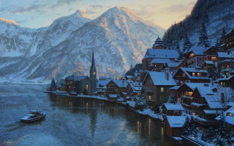 lushpin, 3d and abstract, travel, photography, austria, eugeny, 2K, mountains, alps