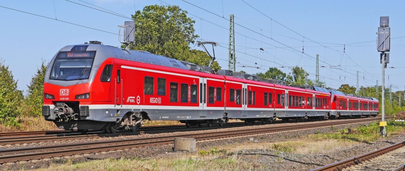 double unit, mode of transportation, railroad track, travel, dbag, br 428, no people, stadler, red, power supply, transportation, 1428 009, business, nature