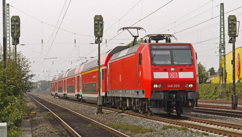 day, platform, red, sky, dbag, track, railroad track, regional train, münsterland, routes branching, train, rail traffic, rail transportation, germany