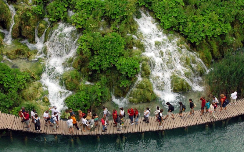 plitvice, croatia, lakes, falls, view, air, national, 1080P, desktop, hd, park