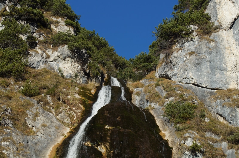 rock - object, murmur, blue, 5K, waterfalls, tranquil scene, no people, rock, river, water, flow, plant, outdoors, flowing, nature, flow motion, achensee