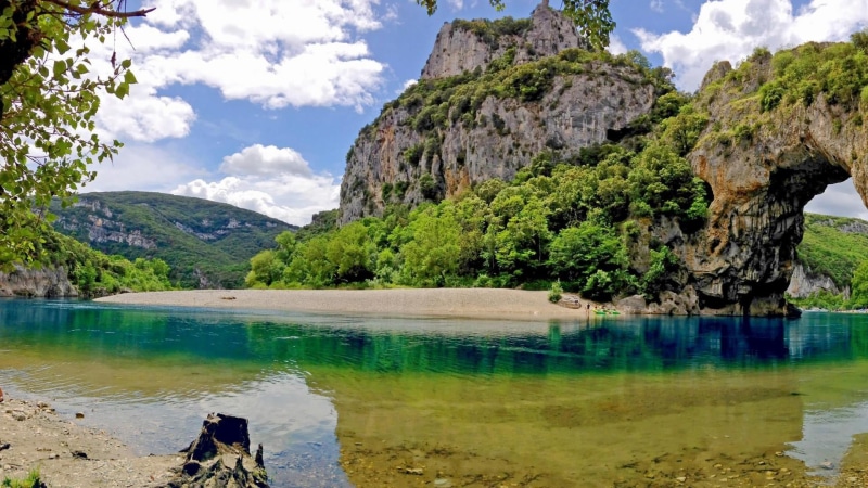 ardeche, tranquility, outdoors, europe, idyllic, non-urban scene, tarn, mountain range, rock - object, formation, mountain, france, rock formation, no people
