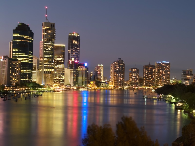 night, Australia, photography, tool, famous Place, rise, geotagged, geo, river, urban Scene, long exposure, lat, Queensland, water, HDR, skyscraper, cloudy
