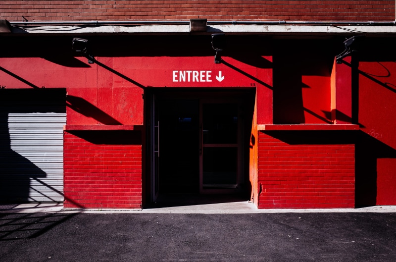 building exterior, opened, built structure, shutter, near, architecture, sign, exterior, 4K, leaving, entrance, entree, lille, door, day, closed, garage
