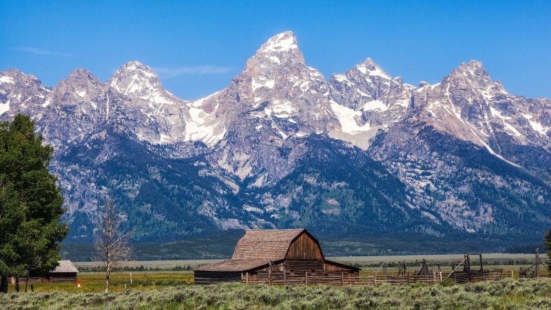 environment, beauty in nature, antelope flats, nature, mount scenery, united states, tree, hill station, landscape, teton range, national park, moulton barn