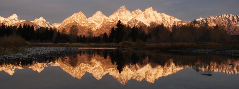 reflection lake, outdoors, mountain, symmetry, pine tree, reflection, extreme Terrain, no people, travel, canada, grand teton national park, wyoming, coniferous tree