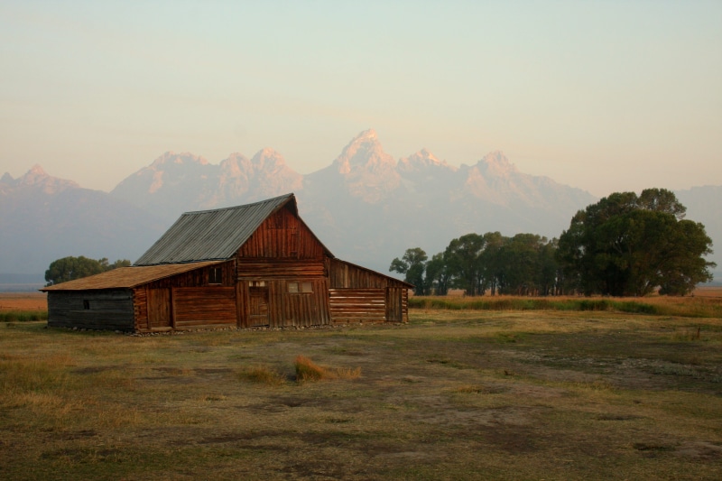 summer, outdoors, wyoming, house, rural, nature, scenic, farmland, sky, sunrise, national, scenery, built structure, horizon, travel, range, photography
