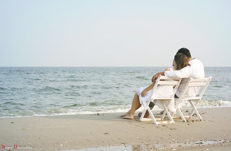 day, folding, couple - Relationship, beauty, people, vacations, white, coastline, wooden, love, beach, rear View, females, relaxation, sunlight, leisure Activity