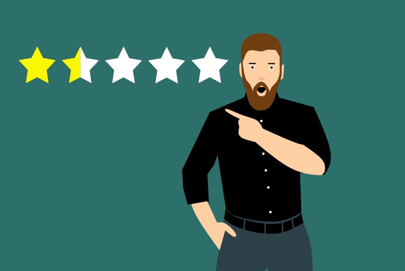 unhappy, ratings, disappointed, negative, result, clip art, shocked, low, concept, adult, waist up, company, suit, business, star, front view, volatility
