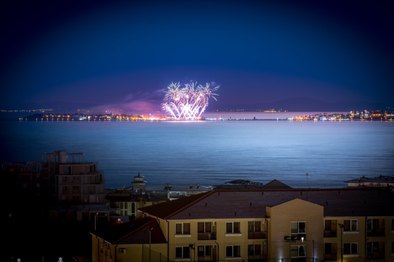 sveti vlas, water, cityscape, travel, friends, nessebar, illuminated, nature, makeday, hotel, night sky, architecture, 5K, night, new years eve, building exterior