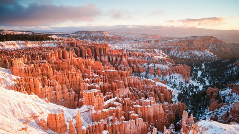 mountain, vista, rock formation, wintertime, view, travel, architectural column, no people, environment, rock, rock - object, utah, sky, cloud - sky, geology