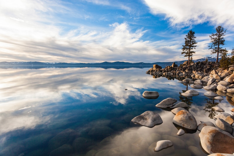 outdoors, time, sky, reflection, scenics, Filters, blue, rock - Object, Circular Polarizer, Filter, Day, forest, time lapse photography, lapse, lake, beauty In Nature
