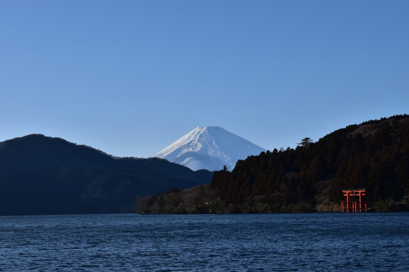 clear sky, tranquil scene, blue, 5K, mountfuji, water, tranquility, mount fuji, fujinomiya, photo, pic, waterfront, mountain, picoftheday, landscape, asia