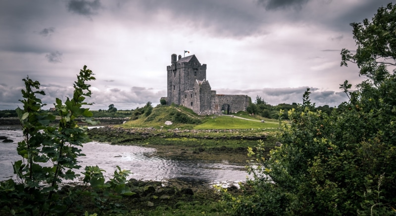 building, no people, galway, Ireland, Seascape, visit, tree, old, tourism, building exterior, Vacation, built structure, kinvara, sky, county, frame, Europe