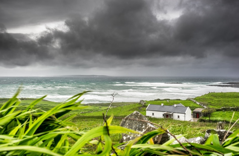 power in nature, scenics - nature, Ireland, Landscape, tourism, beauty in nature, Photo, Green, no people, touristdestinations, Europe, overcast, White
