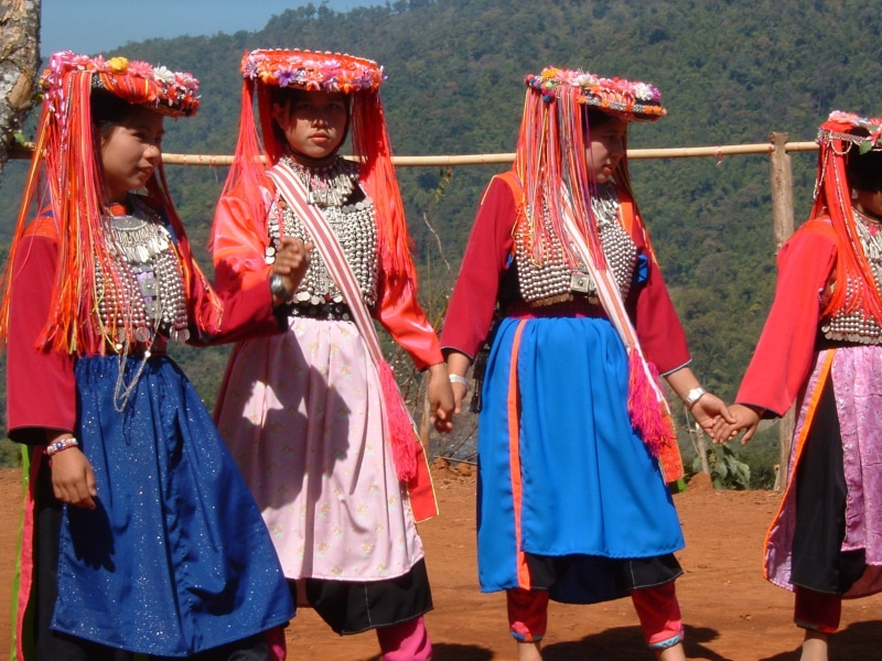 fashion, history, group of people, warrior, young, hmong, travel, day, group, woman, costume, arts culture and entertainment, dress, indigenous, native