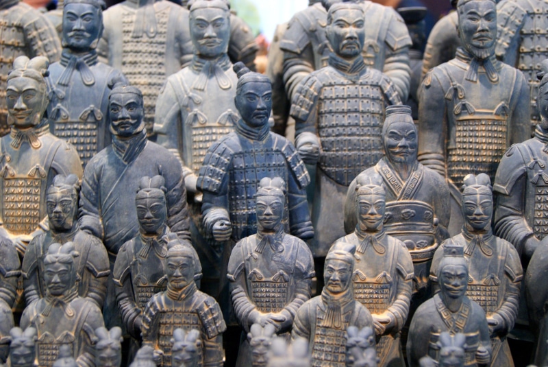 arrangement, government, large group of objects, human representation, male likeness, art and craft, in a row, spirituality, china, religion, world heritage of humanity