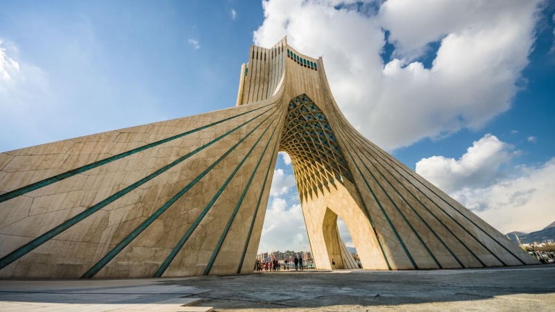 sky, 1080P, azadi tower, cloud, architecture, iran