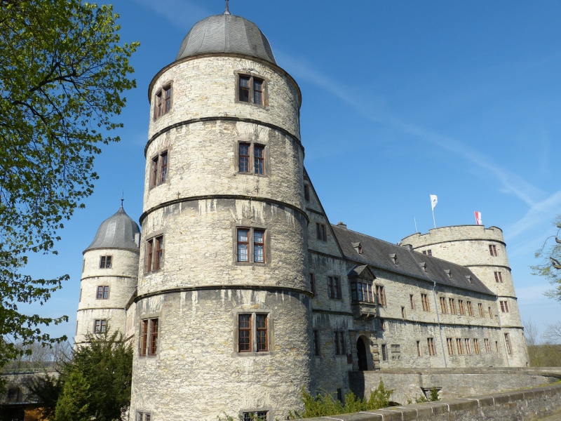 medieval, day, nature, tree, built structure, architecture, outdoors, castle tower, clear sky, no people, historically, the past, flag, history, middle ages