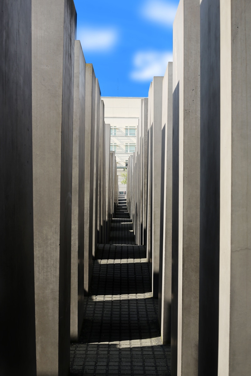 Berlin, places of interest, the past, architecture, marble, holocaust memorial, germany, outdoors, building, no people, nature, concrete blocks, architectural column