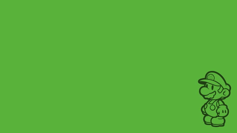 yellow, craft, minimalism, multi colored, nature, green, simple, video game characters, Mario Bros., colored background, copy space, simplicity, indoors