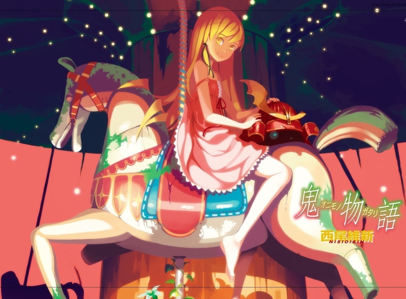 oshino, art, 720P, vofan, artist, hd, Bakemonogatari, shinobu, monogatari, hot, series, anime, Oshino Shinobu