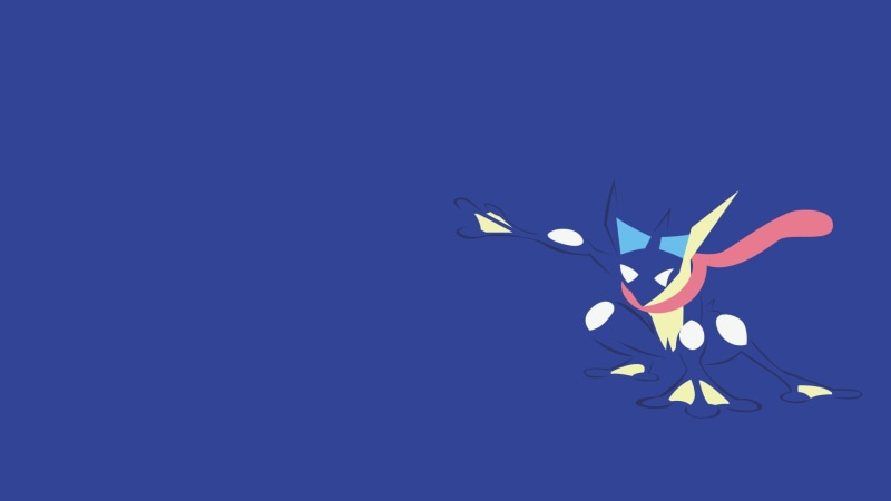 simple, simple background, minimalism, background, greninja, 1080P