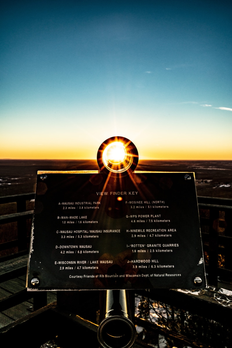 field, united states, sky, sea, close-up, communication, wi, wisconsin, copy space, sunlight, fire tower atop rib mountain, sun, western script, metal