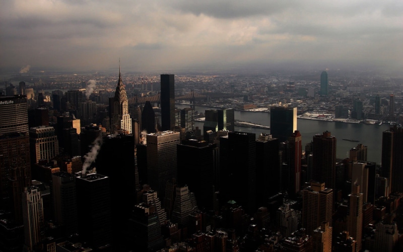 1080P, tall - high, skyscraper, sky, urban skyline, cityscape, USA, building exterior, spire, building, outdoors, gray, architecture, built structure