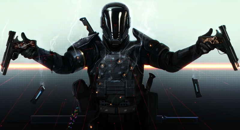 human representation, machine gun, video, no people, cyborg, 1080P, photography themes, activity, indoors, robot, front view, alien, metal, representation
