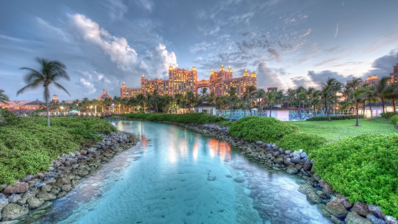 building, city, travel destinations, cloud - sky, tropical climate, cityscape, sky, no people, residential district, land, plant, 1080P, sea, waterfront