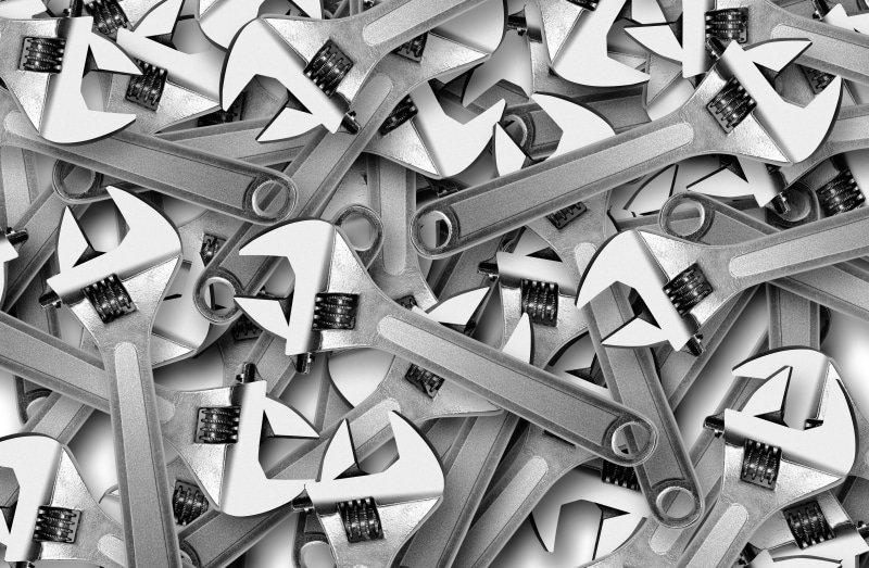 garbage, still life, backgrounds, metal, 5K, choice, Tool, text, steel, screw, abundance, wrench, large group of objects, lot, communication, equipment