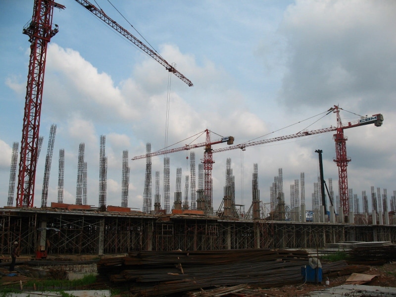 scaffolding, nature, travel, unfinished, cloud - sky, building - Activity, day, equipment, build, architecture And Buildings, construction, incomplete