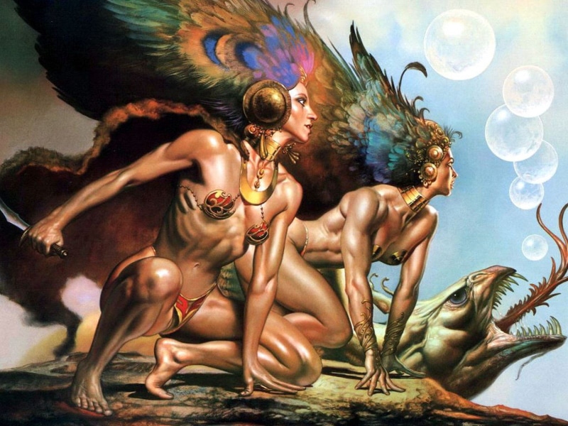 author, fantasy, evil, bird, boris, vallejobv, pictures, 720P
