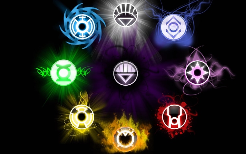 Green Lantern Corps, hope, Star Sapphire Corps, anger, Sinestro Corps, Orange Lantern Corps, will, DC, life, fear, lanterns, DC Comics, Red Lantern Corps