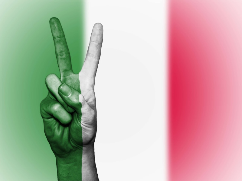 close-up, gesturing, indoors, hand, 4K, icon, nation, italy, state, green color, background, showing, one person, human hand, body part, hand sign, colored background