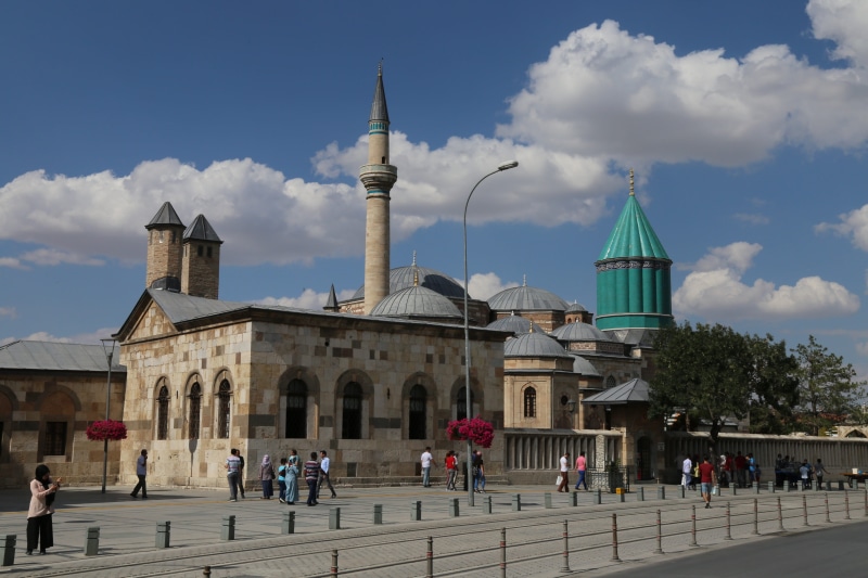 outdoors, travel, sufism, turkey, dome, crowd, religion, konya, city, spirituality, architecture, turkish, traditional, museum, dance, tourism, cami, minaret