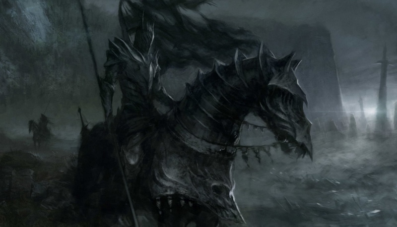 Knight, Warrior, Dark, 1080P, Armor, Horse, Spear