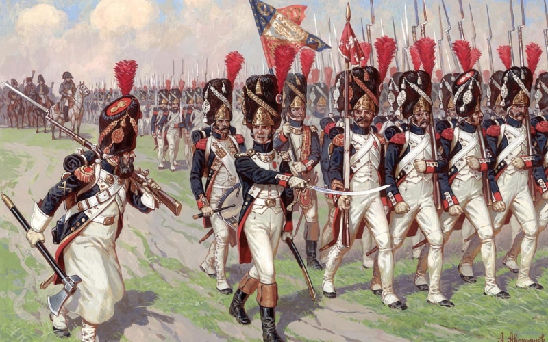 old, guard, painting, Alexander Averyanov, 1080P, war, soldiers, Imperial
