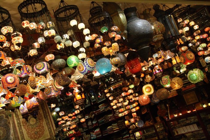 lighting, no people, Lantern, electric lamp, mall, desert, still life, arrangement, decoration, illuminated, for sale, Lamp, shop, multi colored, arab