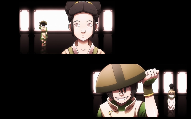 Avatar: The Last Airbender, technology, creativity, art and craft, dark, close-up, representation, lighting equipment, sunlight, Toph Beifong, decoration