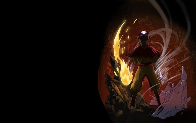 character, the, hd, airbender, avatar, last, 720P, cartoon/comic, black, anime