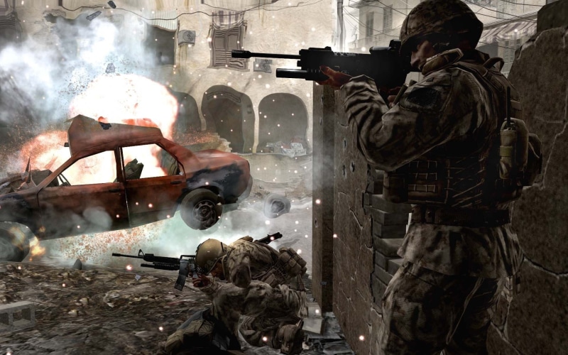 machine, call, 1080P, warfare, duty, modern, soldiers